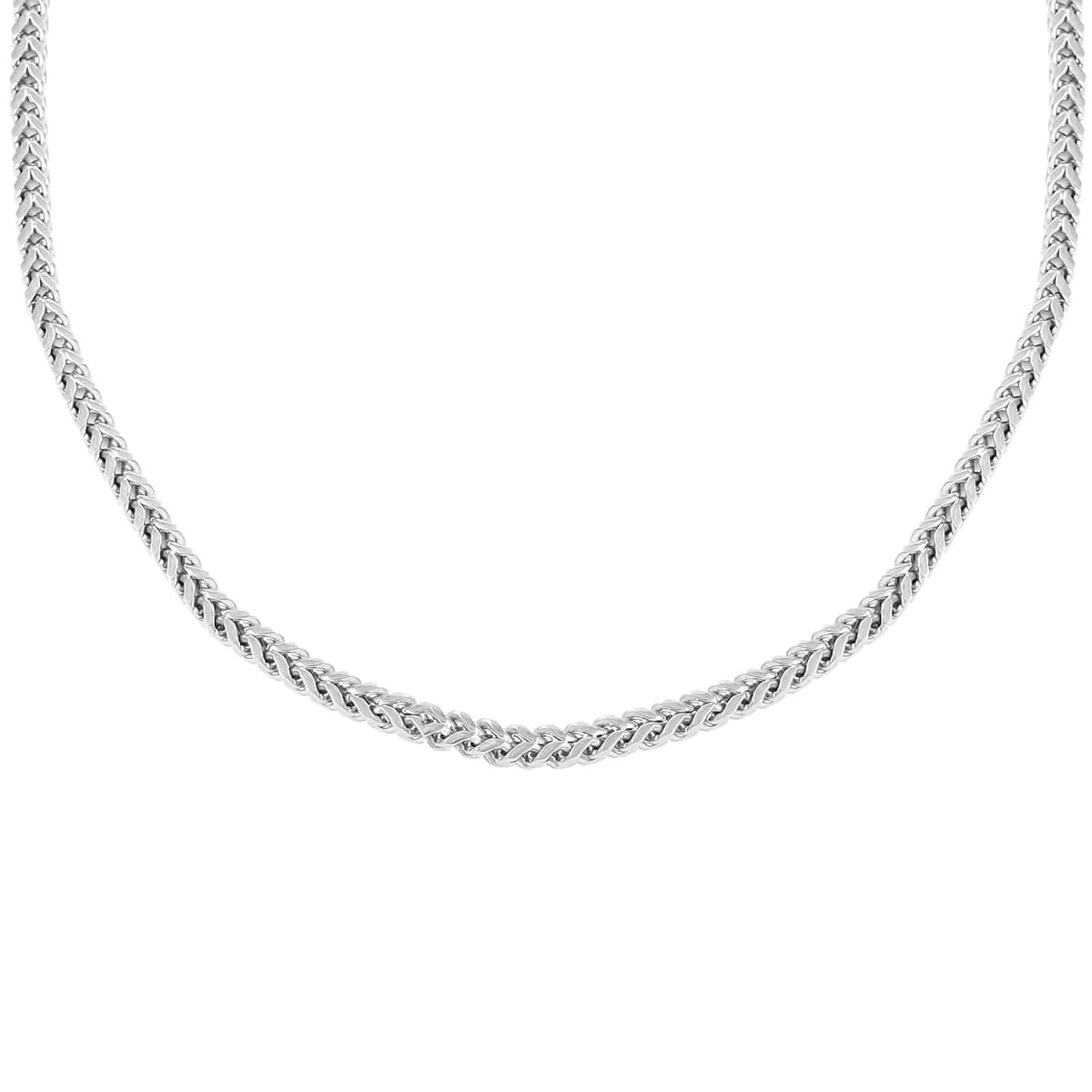 Buy 3.3mm Franco Box Necklace (24 Inches) in Stainless Steel , Tarnish ...