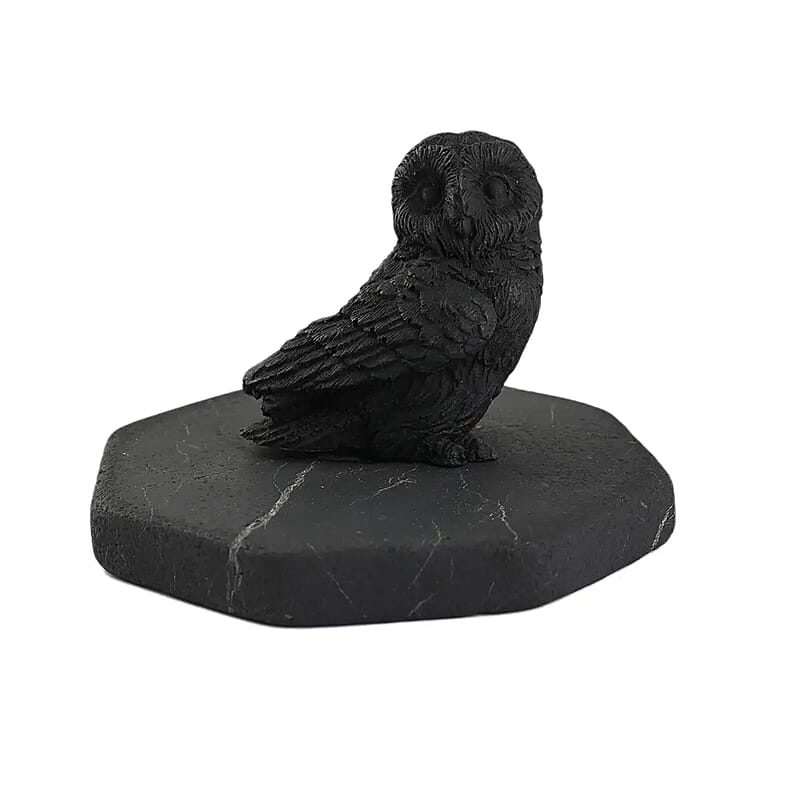 Owl Shungite Figurine