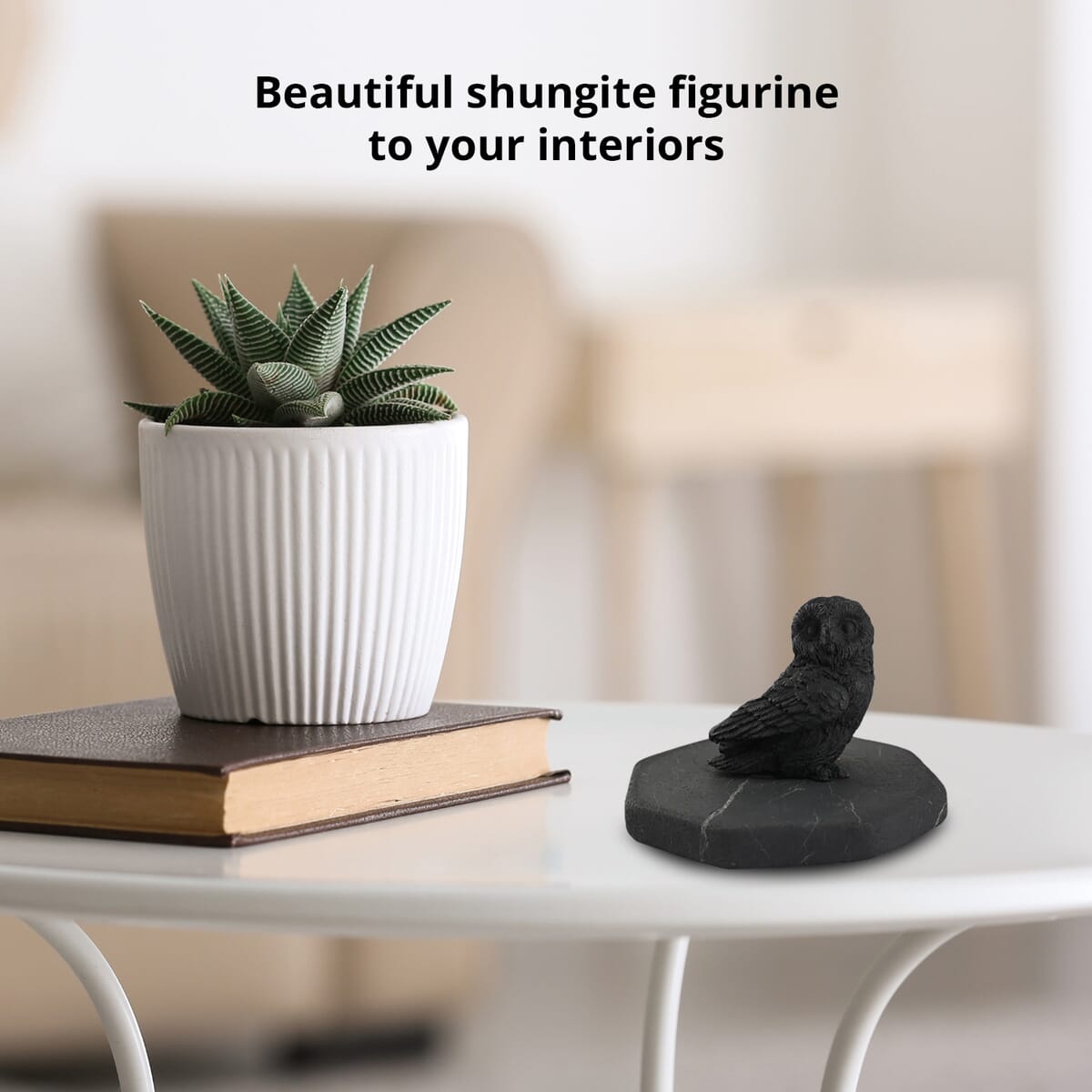Owl Shungite Figurine image number 1