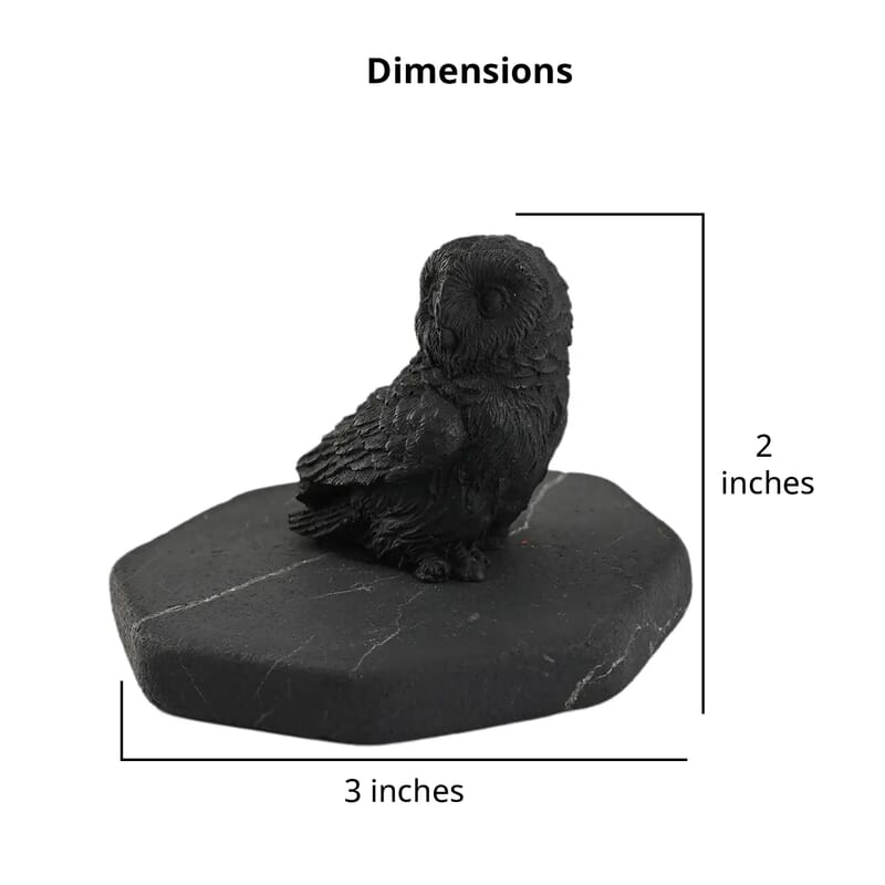 Owl Shungite Figurine