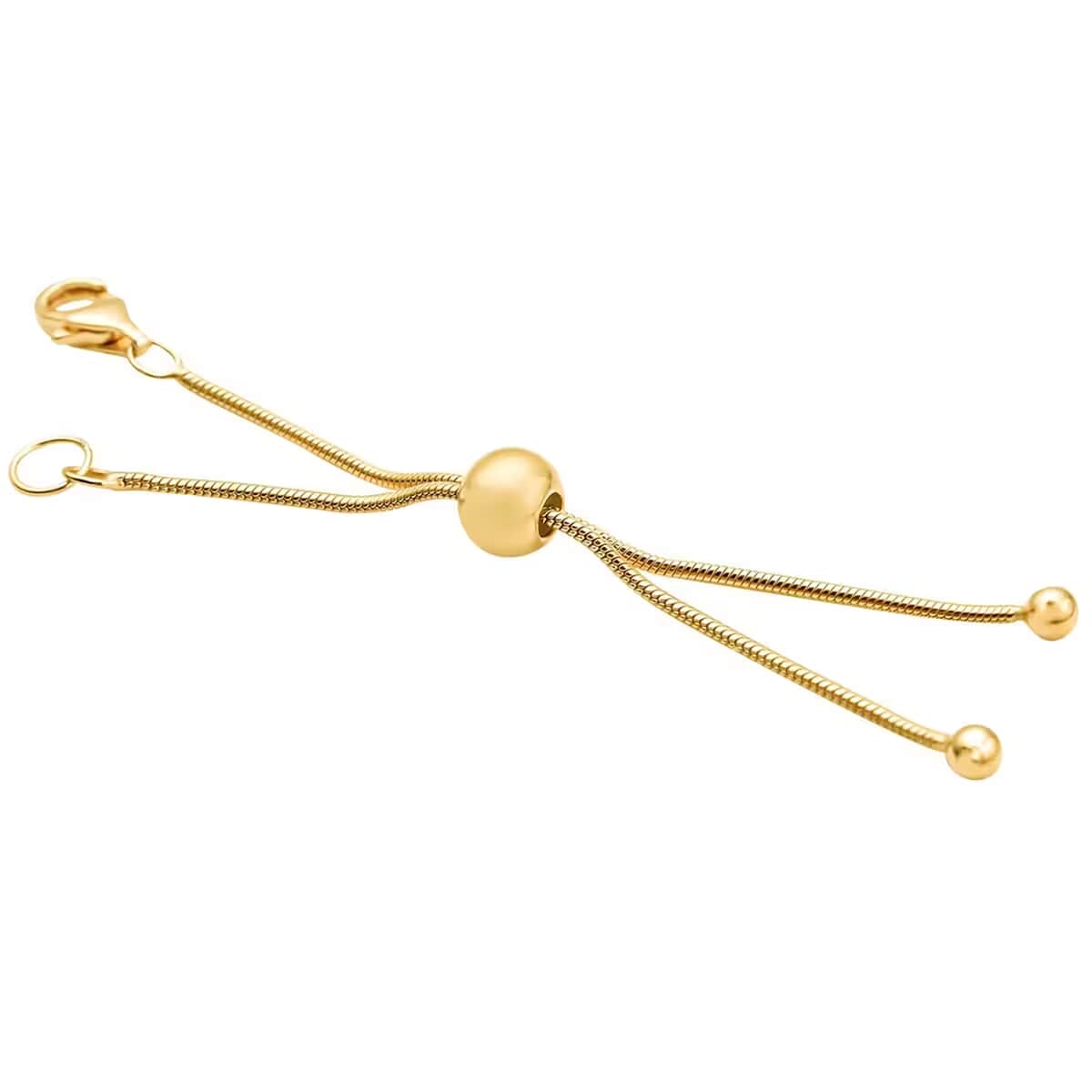 14K YG Over Sterling Silver Extender with Ball image number 0