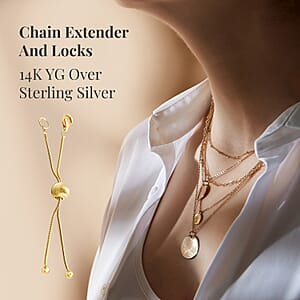 14K YG Over Sterling Silver Extender with Ball