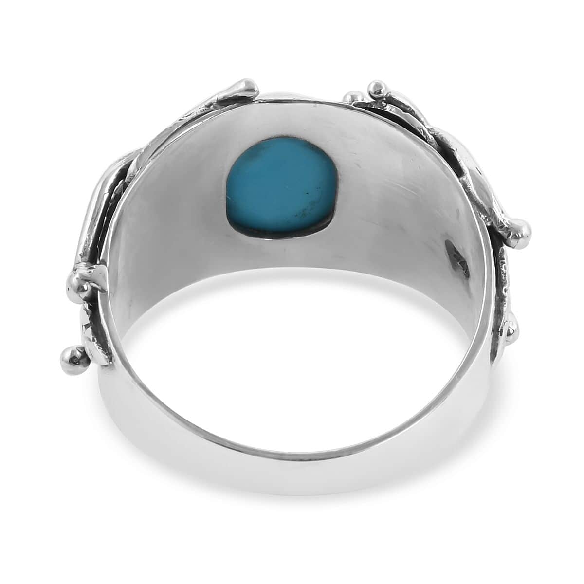 BALI LEGACY American Natural Sleeping Beauty Turquoise Ring in Sterling Silver 8 Grams 2.90 ctw image number 4