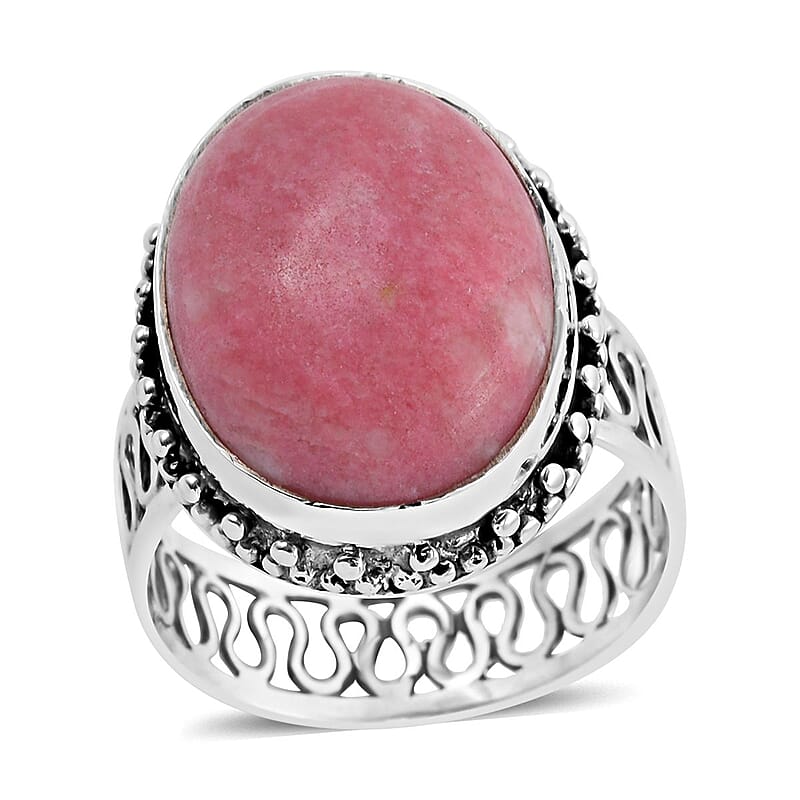 Bali Legacy Norwegian Thulite Solitaire Ring in Sterling Silver (Size 10.0) 19.50 ctw