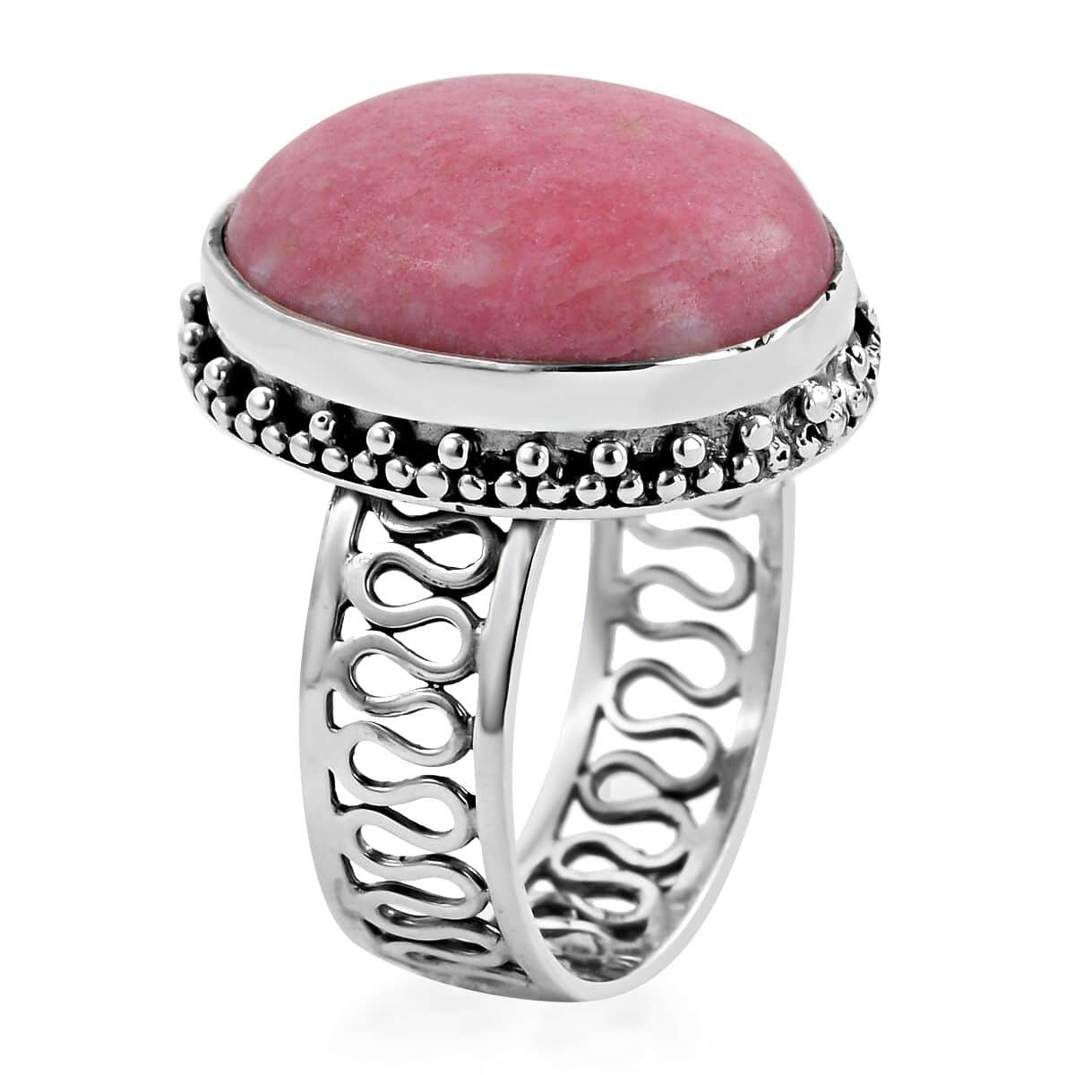 BALI LEGACY Norwegian Thulite Solitaire Ring in Sterling Silver 19.50 ctw image number 3