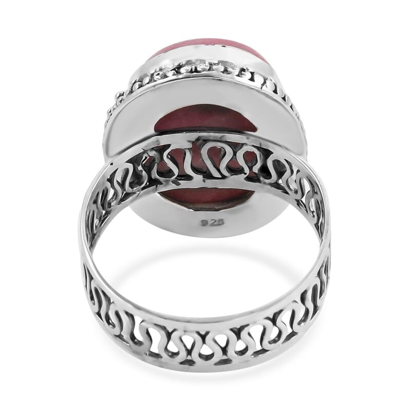 Bali Legacy Norwegian Thulite Solitaire Ring in Sterling Silver (Size 10.0) 19.50 ctw