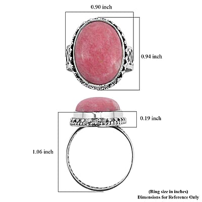 Bali Legacy Norwegian Thulite Solitaire Ring in Sterling Silver (Size 10.0) 19.50 ctw