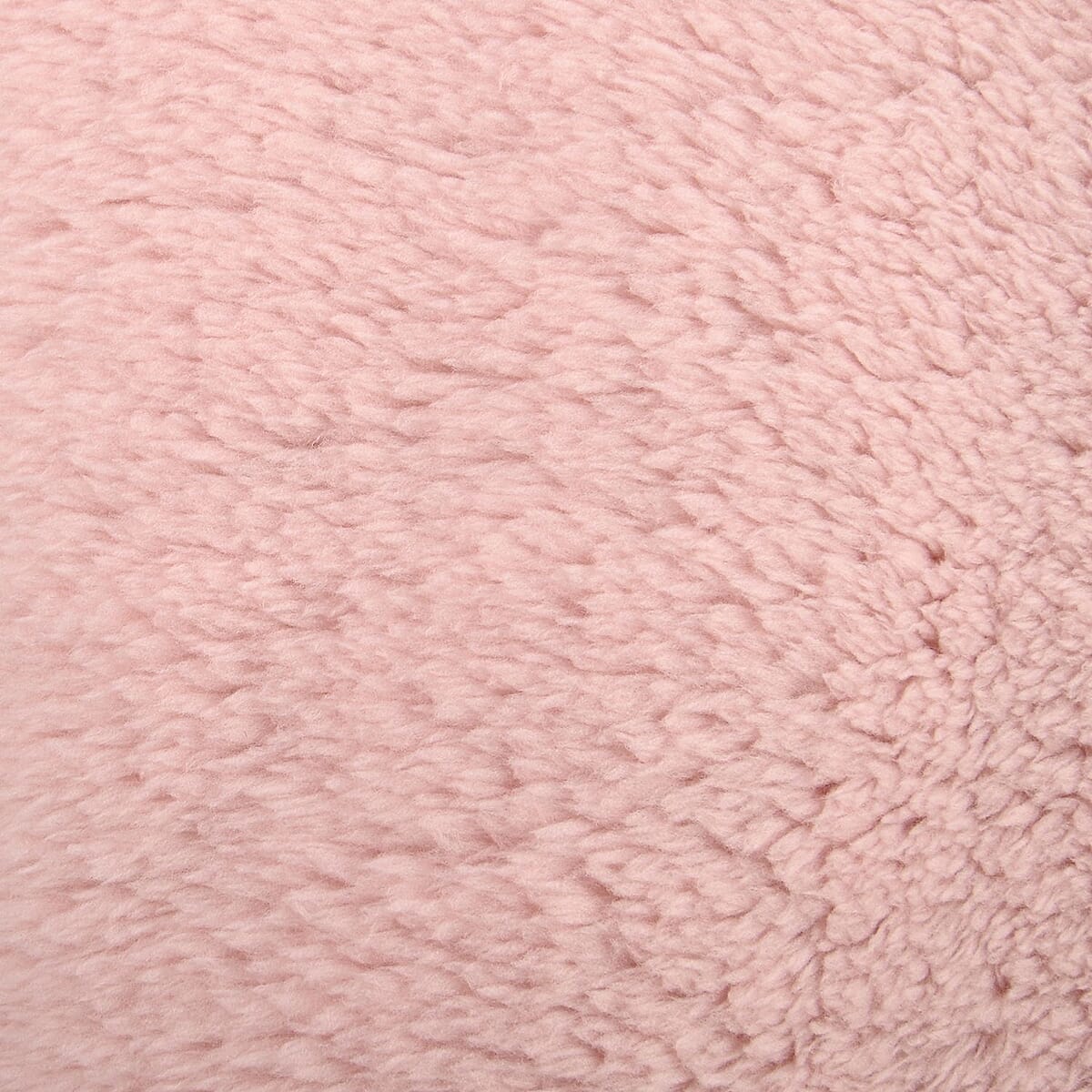 Homesmart Pink Solid Microfiber Sherpa Blanket image number 2