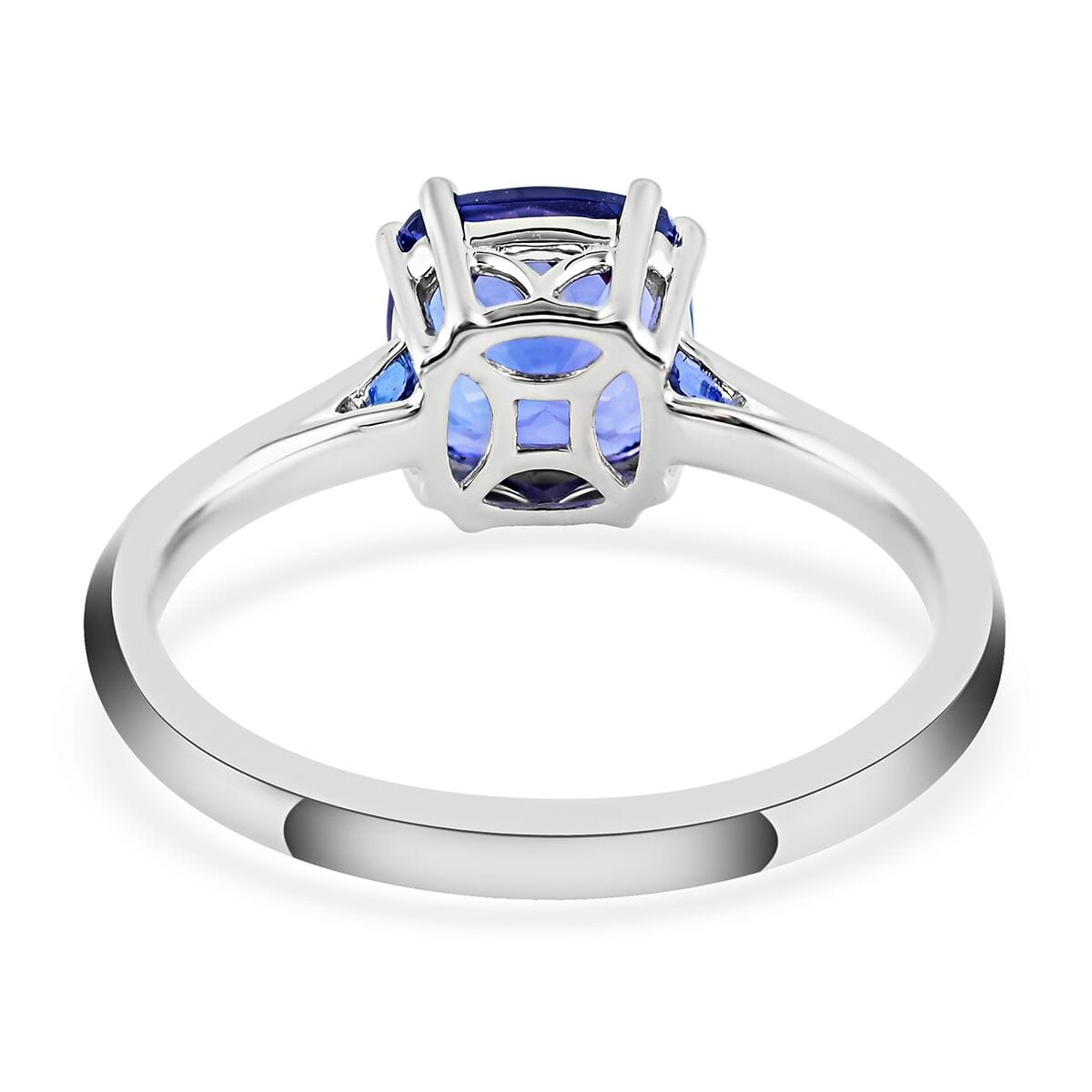 Certified Iliana 18K White Gold AAA Tanzanite Solitaire Ring (Size 9.0) 1.90 ctw (Del. in 10-15 Days)  image number 4
