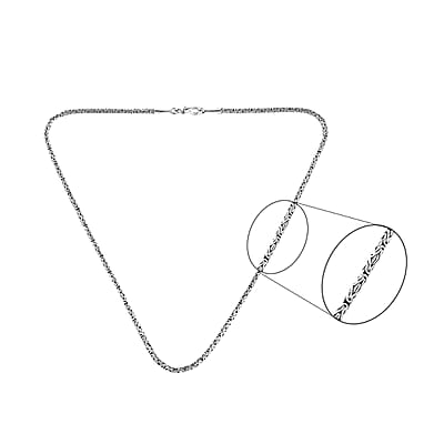 Bali Legacy Sterling Silver 2.5mm Borobudur Necklace 30 Inches 31 Grams