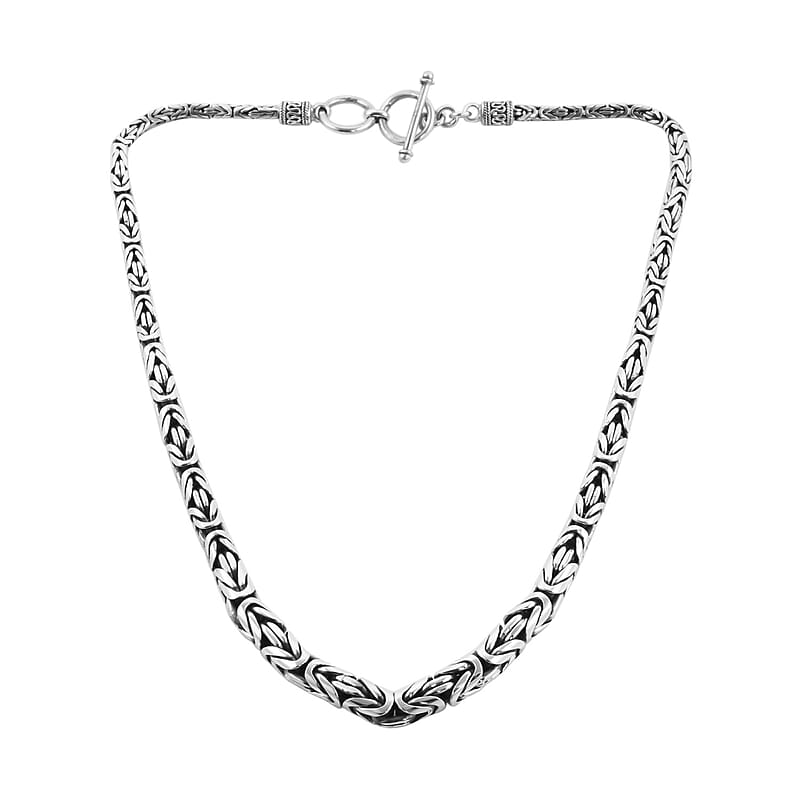 Bali Legacy Sterling Silver Borobudur Necklace 18 Inches 72.40 Grams