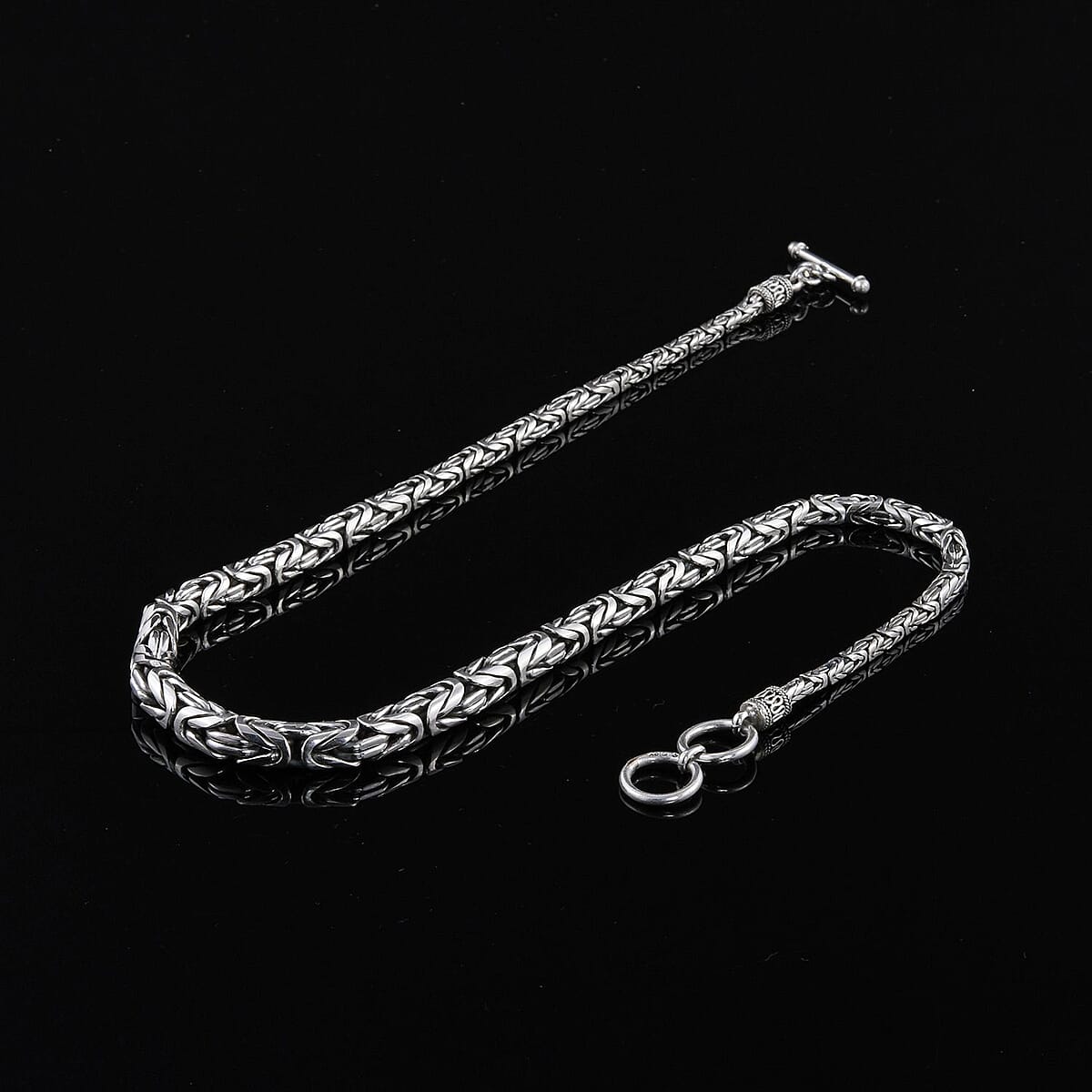 Bali Legacy Sterling Silver Borobudur Necklace 18 Inches 72.40 Grams image number 1