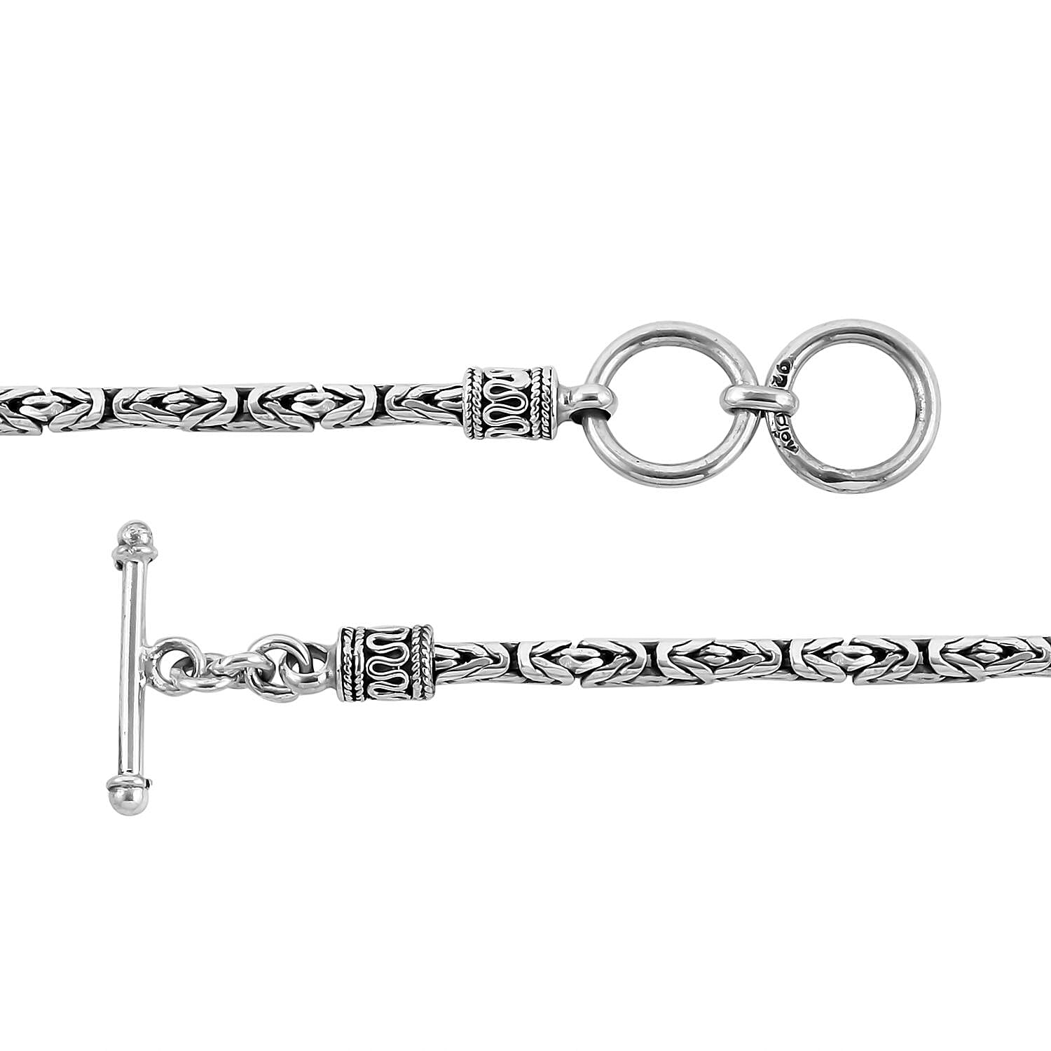 Bali Legacy Sterling Silver Borobudur Necklace 18 Inches 72.40 Grams