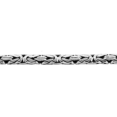 Bali Legacy Sterling Silver 4mm Borobudur Necklace 24 Inches 56.60 Grams