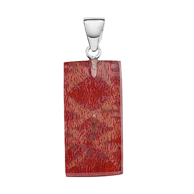 Sponge Coral Pendant without Chain in Sterling Silver