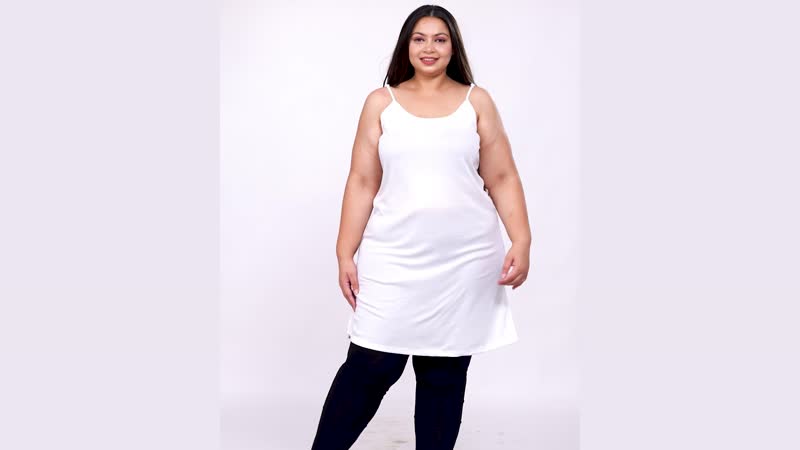 Tamsy White Poly Knitted Sleeveless Camisole - One Size Fits Most