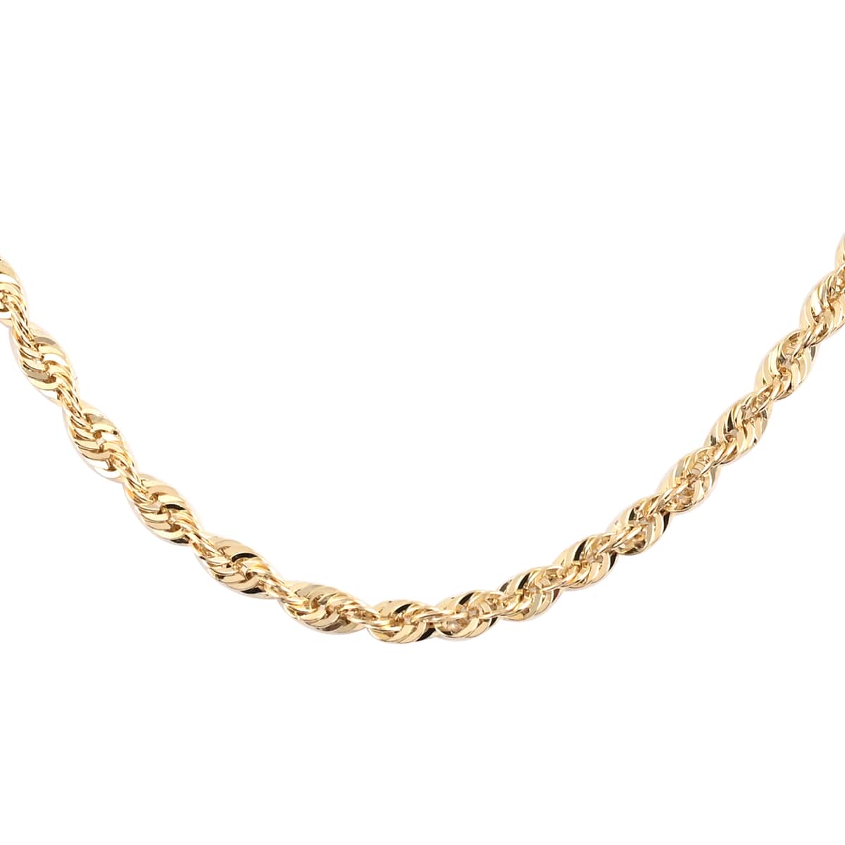 18K Yellow Gold 1.5mm Rope Chain Necklace 18 Inches 1.70 Grams image number 0