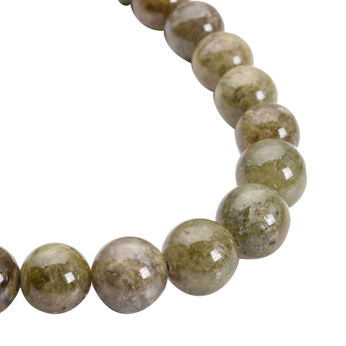 Natural Tsavorite Garnet 7-13mm Beaded Necklace 20 Inches in Rhodium Over Sterling Silver 480.50 ctw image number 2