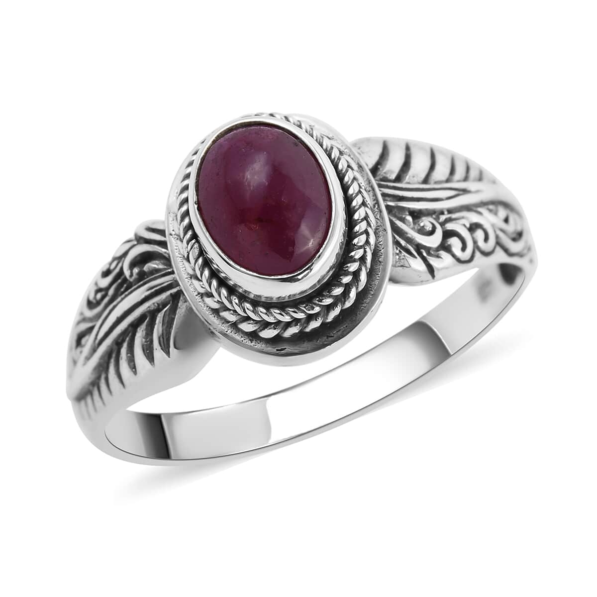 BALI LEGACY African Ruby Ring in Sterling Silver 1.50 ctw image number 0