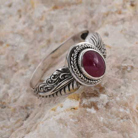 Bali Legacy African Ruby (FF) Ring in Sterling Silver (Size 10.0) 1.50 ctw image number 1