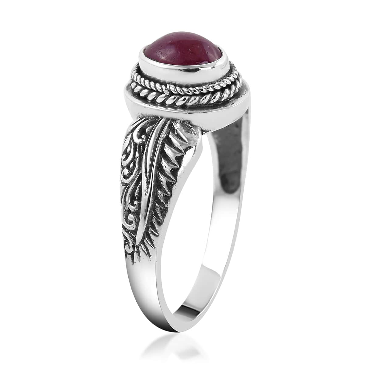 BALI LEGACY African Ruby Ring in Sterling Silver 1.50 ctw image number 3