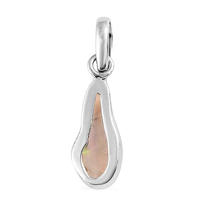 Artisan Crafted Rough Cut Ethiopian Welo Opal Pendant in Sterling Silver 3.10 ctw