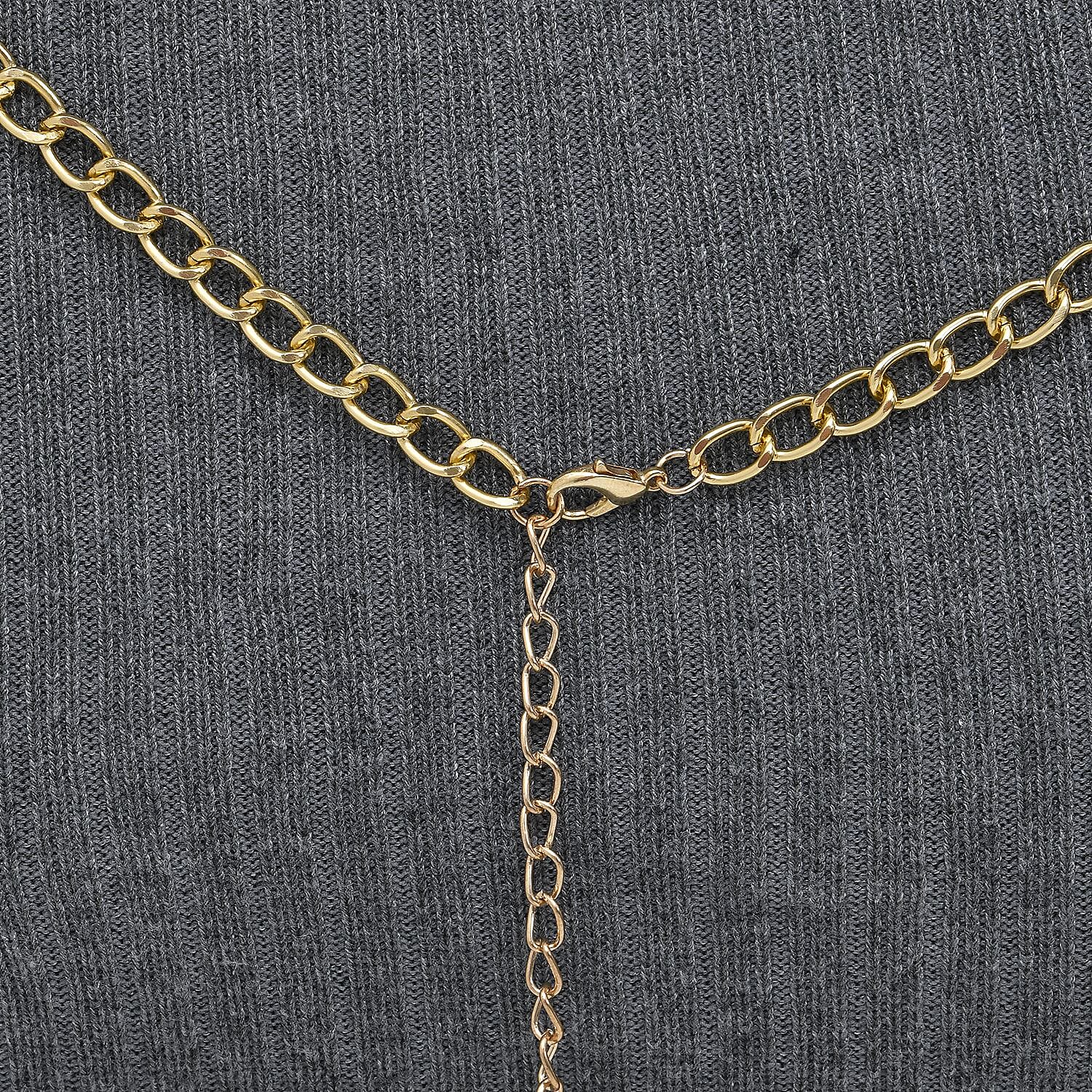 Layered Design Body Chain 20.50 Inches in Goldtone