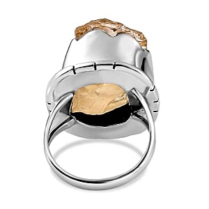 Brazilian Citrine 15.34 ctw Ring in Sterling Silver (Size 6.5)