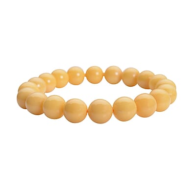 Honey Quartz Beaded Stretch Bracelet 154.50 ctw