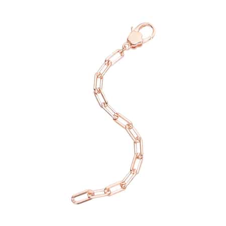 Buy 14K Rose Gold Over Sterling Silver Paper Clip Extender Chain with  Magnet and Lobster Lock (3.25In) 2.15 Grams , Chain Extender , Sterling  Silver Necklace Extender at ShopLC.