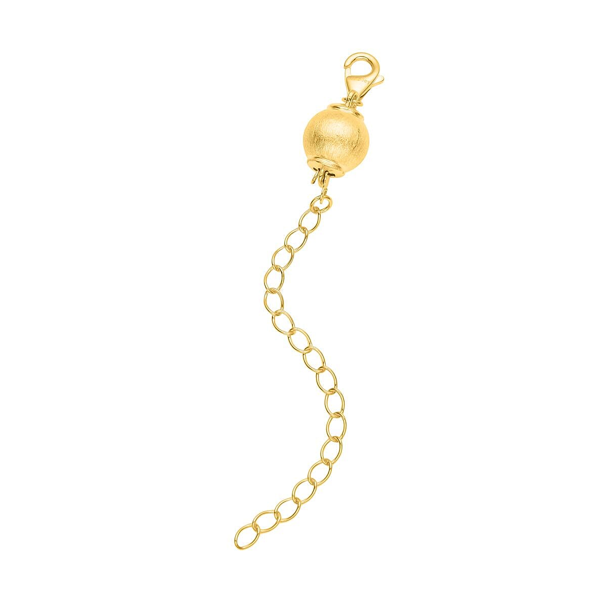 Buy 14K Yellow Gold Over Sterling Silver 8mm Sanded Ball Buckle with 2 ...