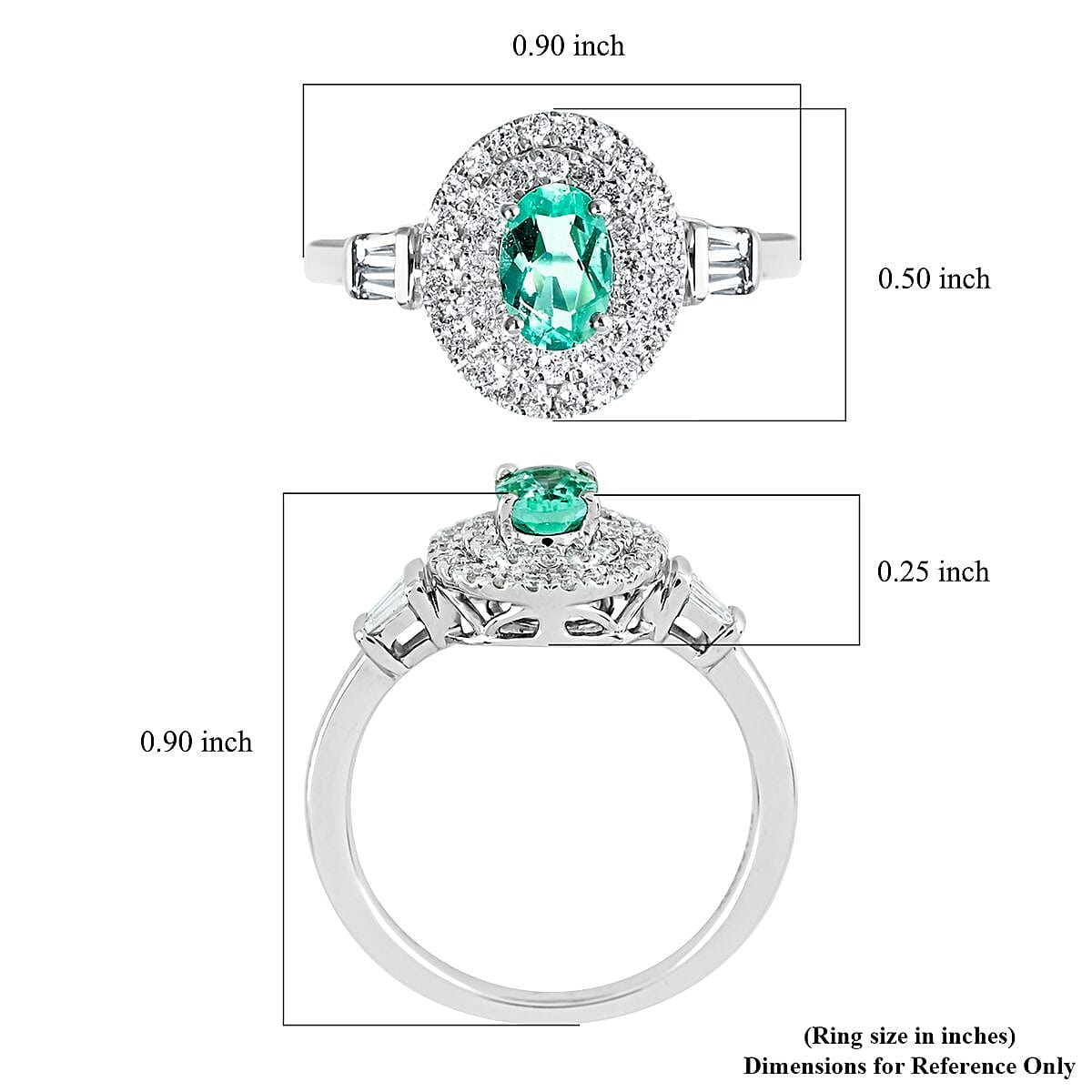 Certified & Appraised Rhapsody 950 Platinum AAAA Paraiba Tourmaline and E-F VS Diamond Double Halo Ring (Size 6.0) 5.40 grams 0.85 ctw