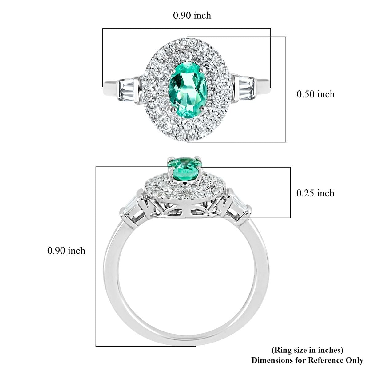 Certified & Appraised Rhapsody 950 Platinum AAAA Paraiba Tourmaline and E-F VS Diamond Double Halo Ring (Size 9.0) 5.40 grams 0.85 ctw image number 5