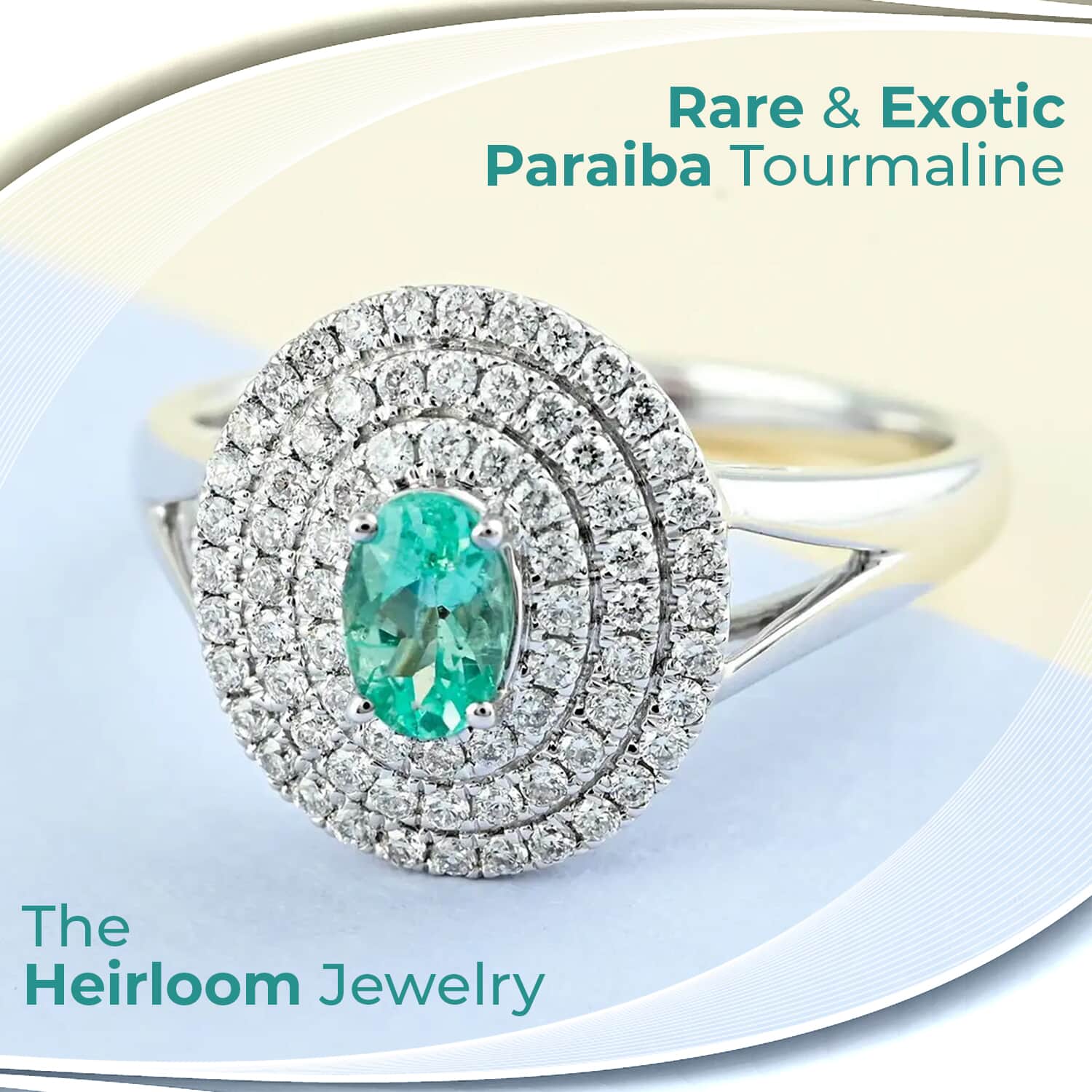 Mother's day jewelry Certified Rhapsody 950 Platinum AAAA Paraiba