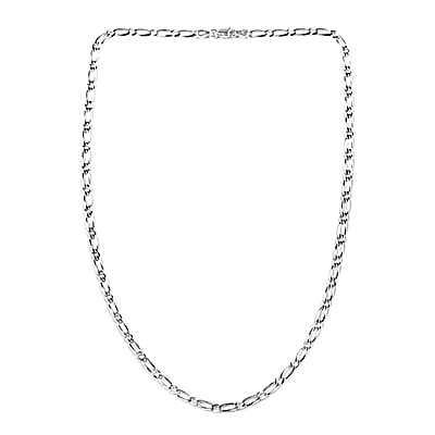 Italian Sterling Silver 9mm Flat Link Necklace 20 Inches 7.7 Grams