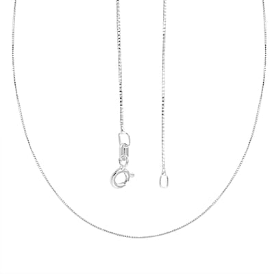 Italian Sterling Silver 0.80mm Snake Pyramid Pave Chain 18 Inches 2.10 Grams