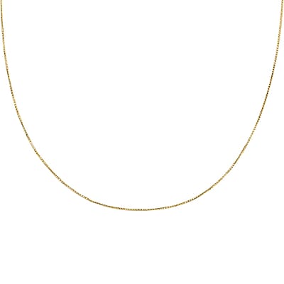 Italian 14K Yellow Gold Over Sterling Silver .80mm Snake Pyramid Pave Chain 18 Inches 2.10 Grams