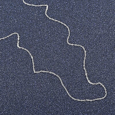 Italian Sterling Silver 1.5mm Flat Rolo Chain 18 Inches 0.80 Grams