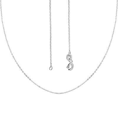 Italian Sterling Silver 1.5mm Flat Rolo Chain 18 Inches 0.80 Grams