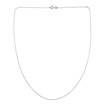Italian Sterling Silver 1.5mm Flat Rolo Chain 18 Inches 0.80 Grams