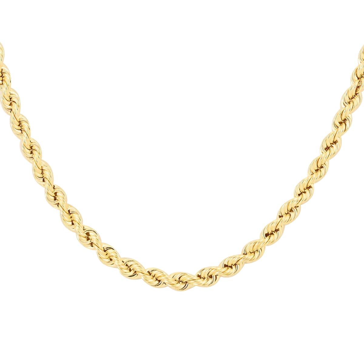 14K Yellow Gold 1.5mm Rope Chain Necklace 20 Inches 1.60 Grams image number 0