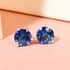 Brazilian Periwinkle Bloom Petalite Solitaire Stud Earrings in Platinum Over Sterling Silver 2.00 ctw image number 1