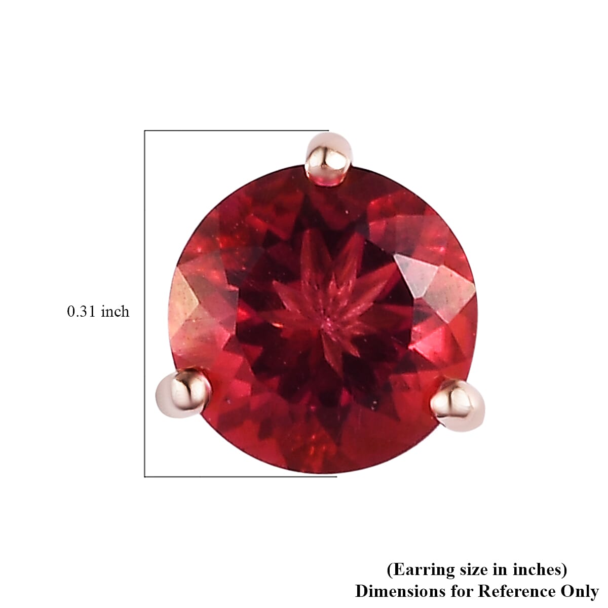 Brazilian Pink Petalite Solitaire Stud Earrings in Vermeil Rose Gold Over Sterling Silver 2.02 ctw image number 4