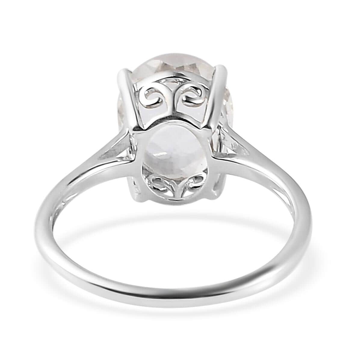 Petalite Solitaire Ring in Platinum Over Sterling Silver (Size 10.0) 2.00 ctw image number 4