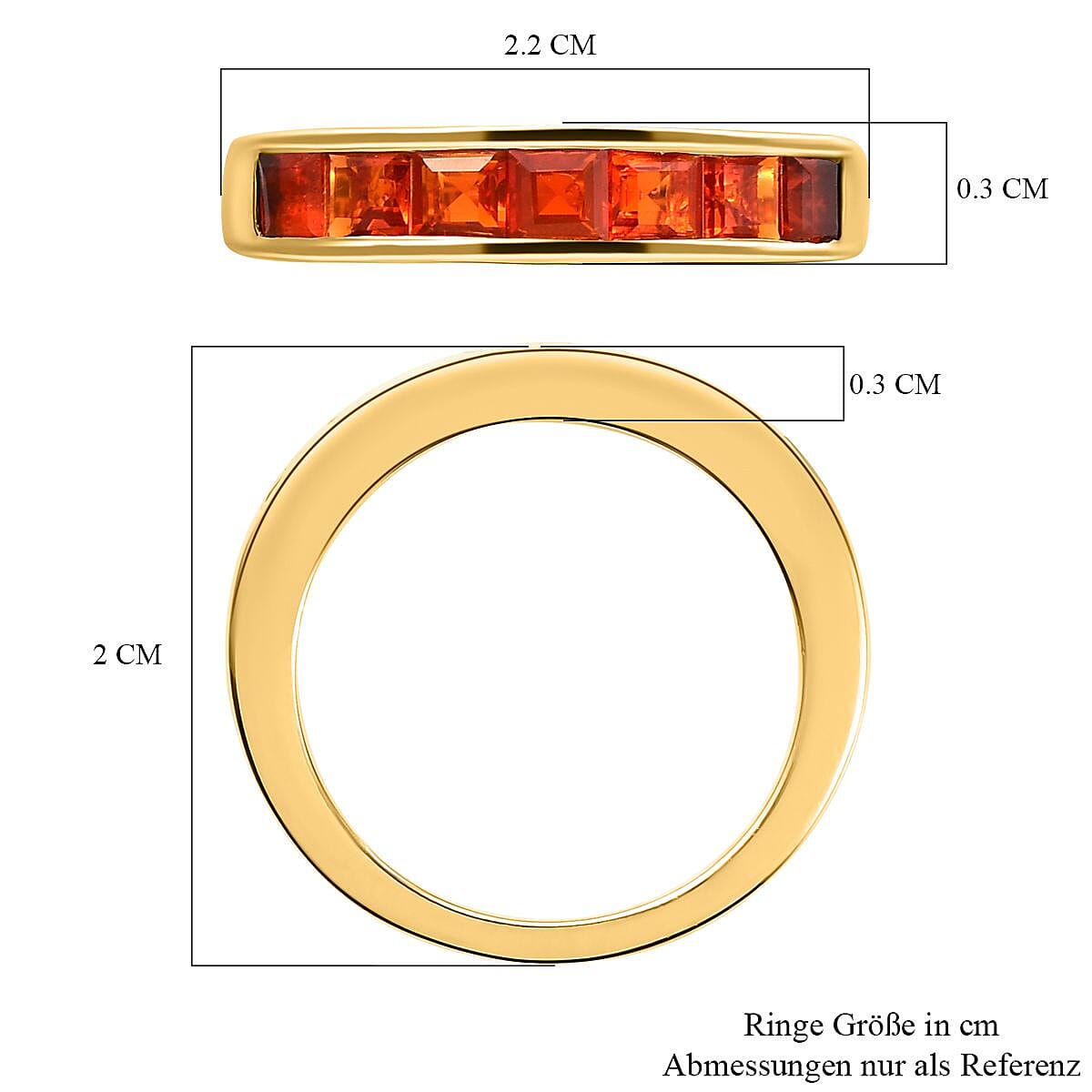Crimson Fire Opal 0.84 ctw Ring in Vermeil Yellow Gold Over Sterling Silver (Size 10.0)