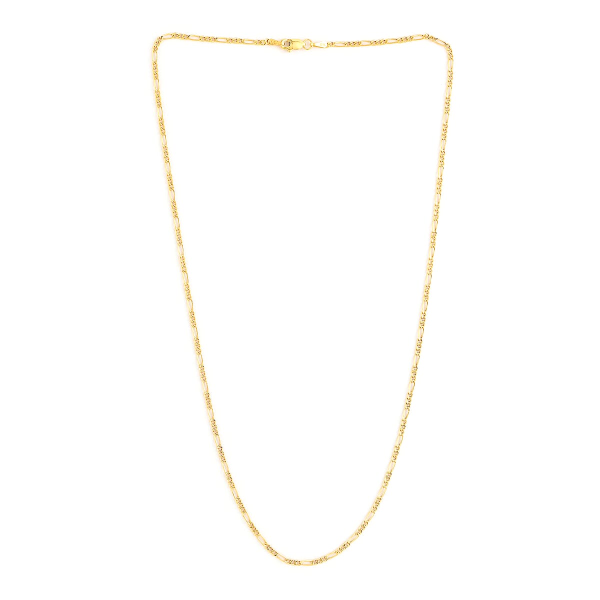 14K Yellow Gold 2mm Figaro Chain Necklace 22 Inches 2 Grams image number 2