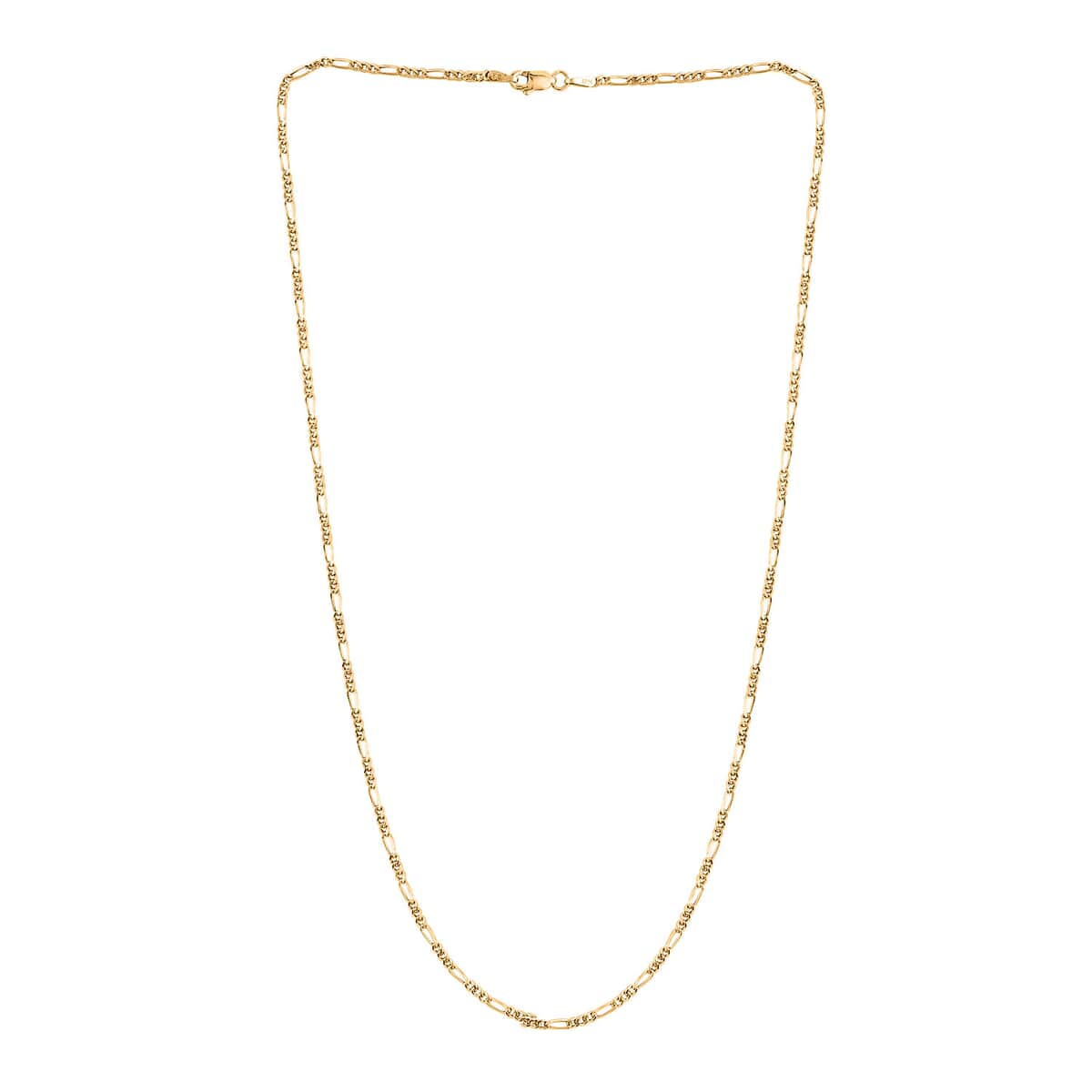 14K Yellow Gold Figaro Necklace For Women, Chain Gold Necklace, Wedding Gifts For Women (24 Inches) image number 1