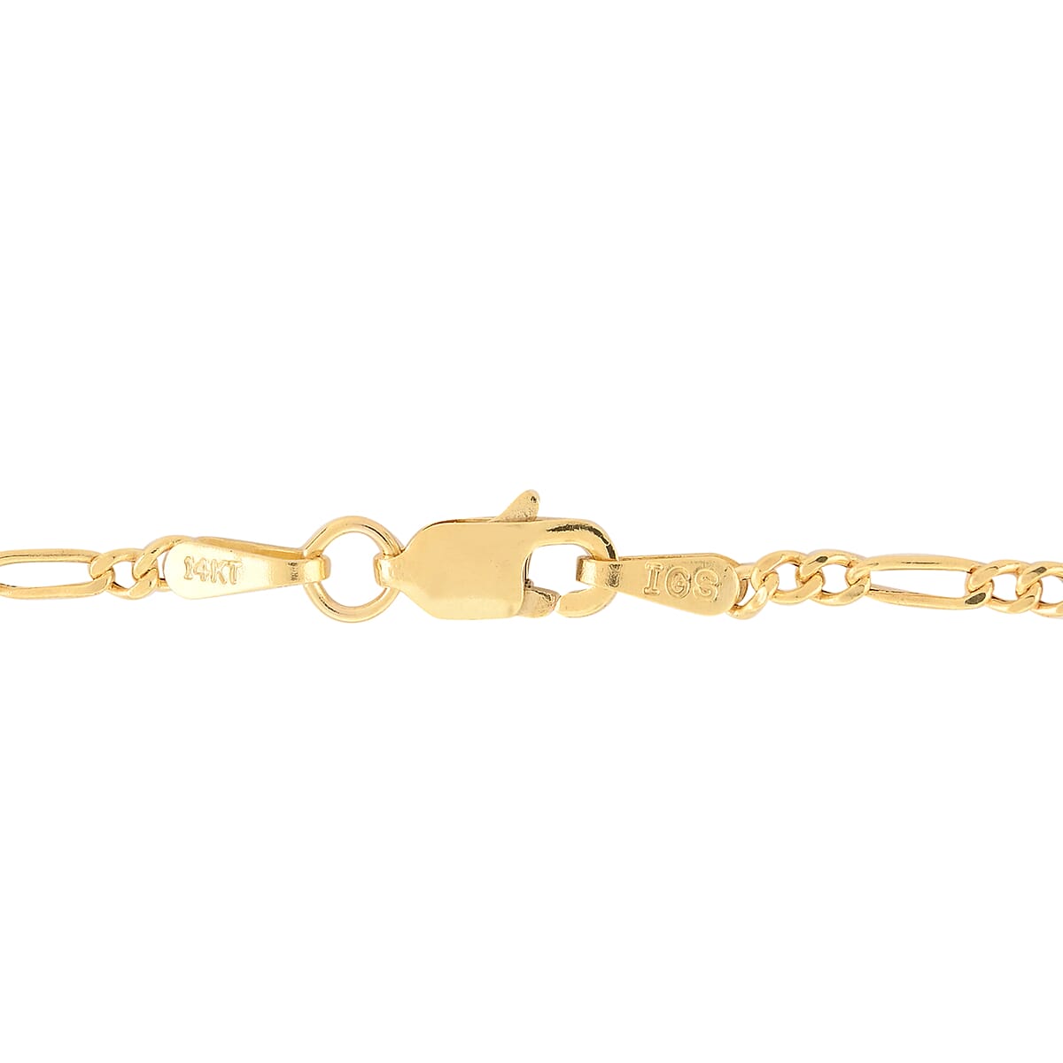 Ankur Treasure Chest 14K Yellow Gold 2.5mm Figaro Chain Necklace 18 Inches 2.10 Grams image number 1