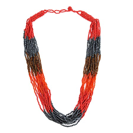 Red & Black Seed Bead - Product card gallery slide 1 (10176855572793)