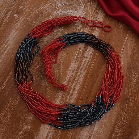 Red & Black Seed Bead - Product card gallery slide 2 (10176855572793)